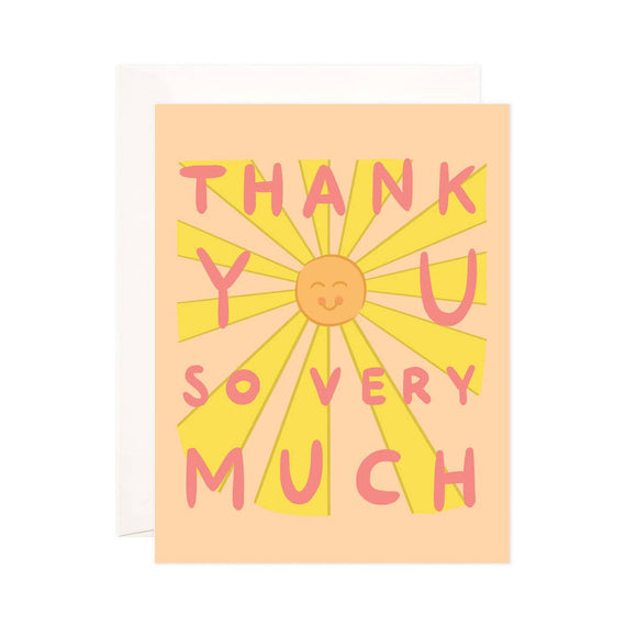 Sunny thank you so very much card 