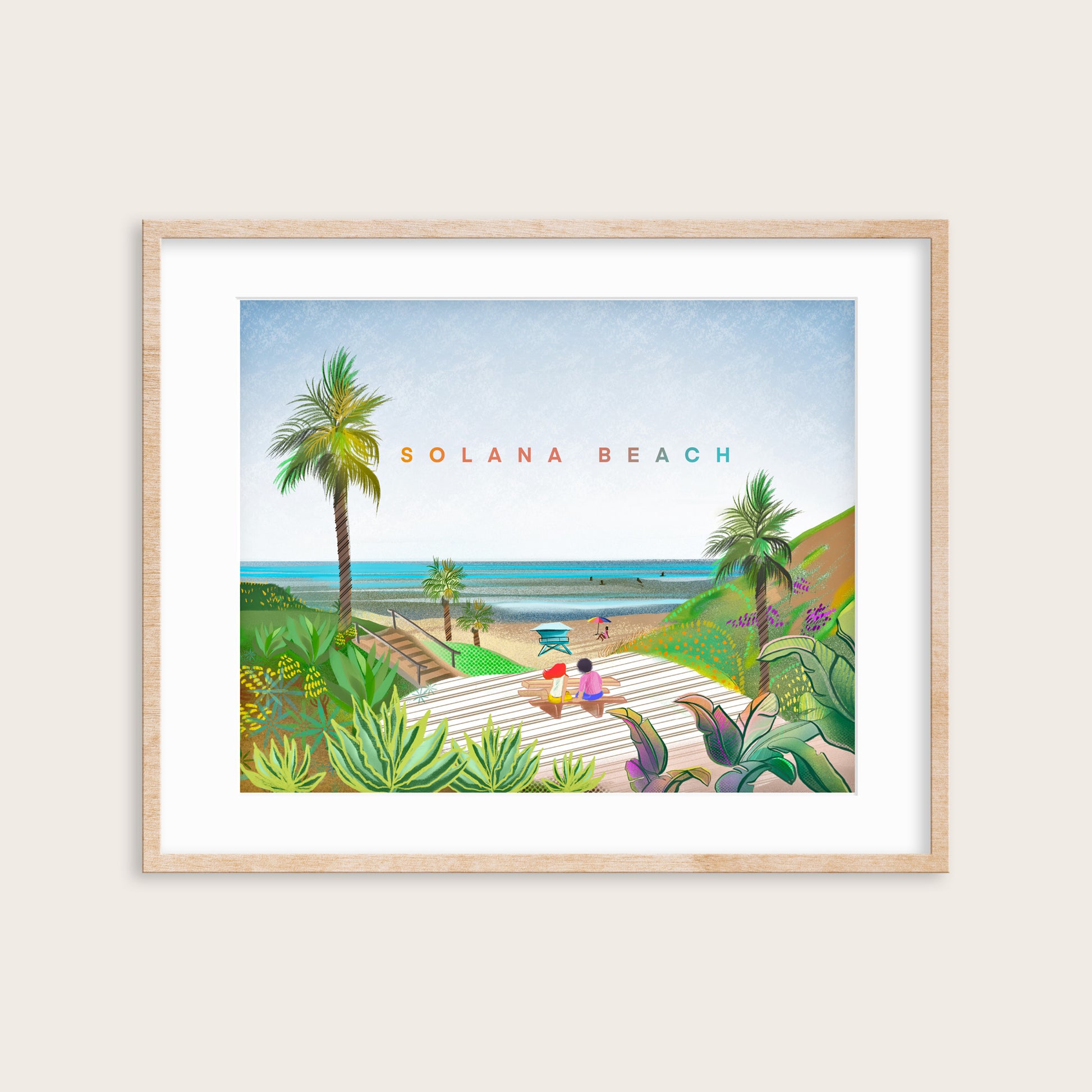 Solana Beach Art Print from Kat Kerth Studio
