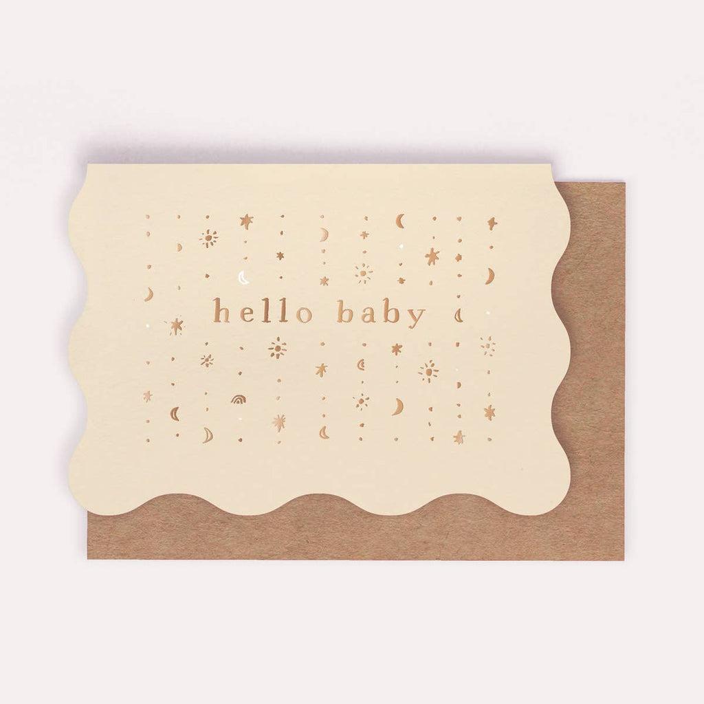 Starry Hello Baby Card | Sister Paper Co.