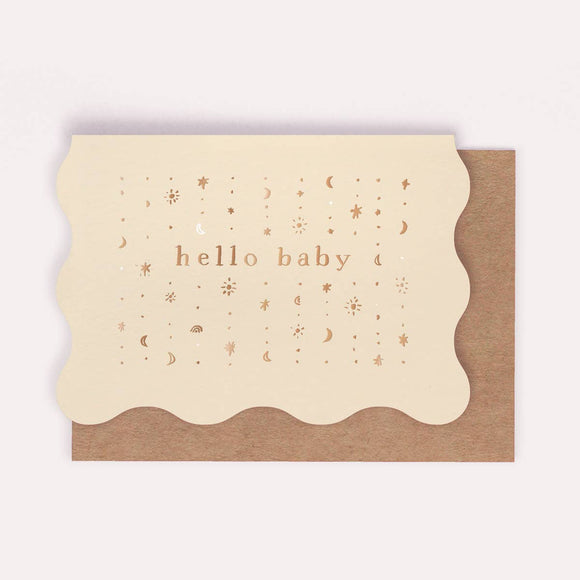 Starry Hello Baby Card | Sister Paper Co.