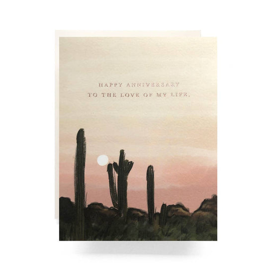 Sunset Anniversary Card from Antiquaria