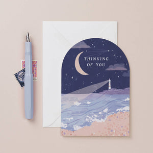Thinking of You Lighthouse Card | Sister Paper Co.