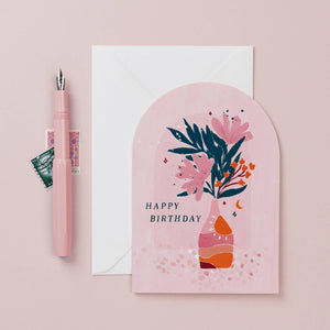 Vase Birthday Card | Sister Paper Co.