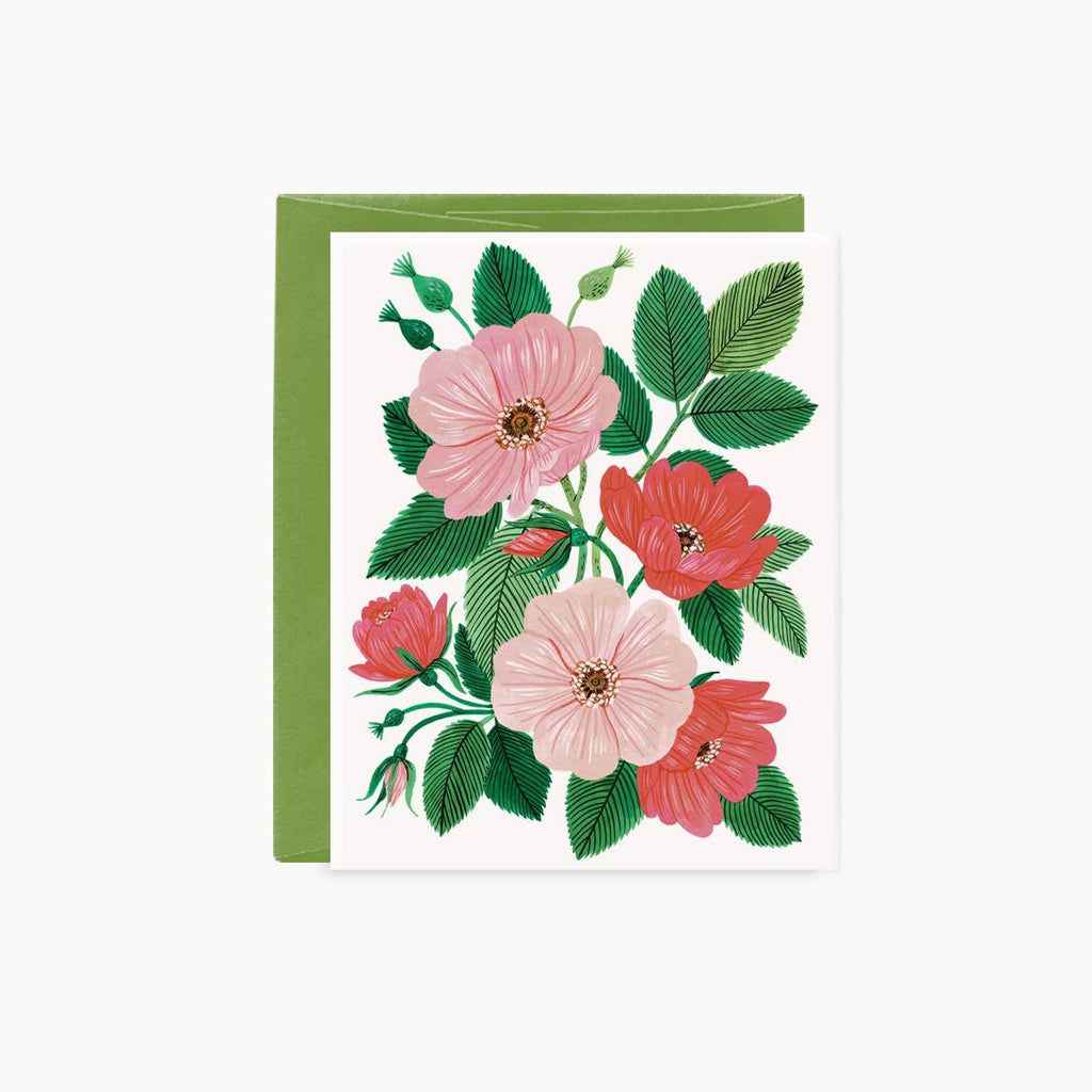 Wild Roses Greeting Card by Oana Befort