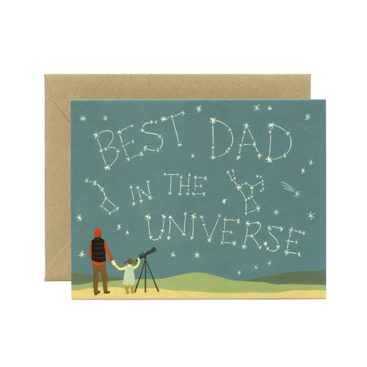 Best Dad in the Universe Card from Yeppie Paper