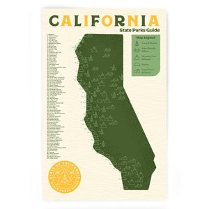 California State Park Checklist art print