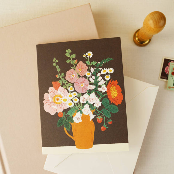 Clay Floral Vase Card | Oana Befort