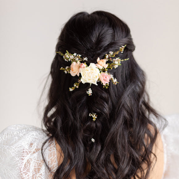 Bridal Flower Hair Comb from Native Poppy