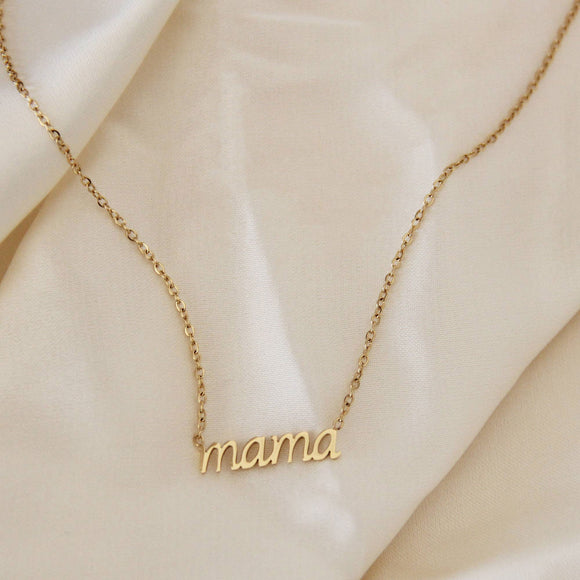 Gold Mama Necklace made by Maive