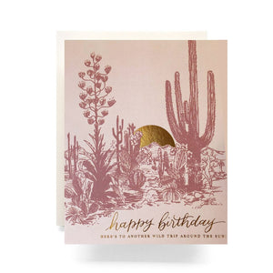 Happy Birthday Around the Sun Card | Antiquaria