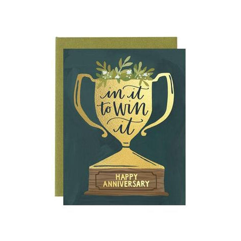 Trophy Anniversary Card | One Canoe Two