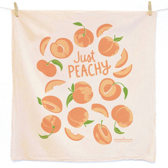 Just peachy tea towel