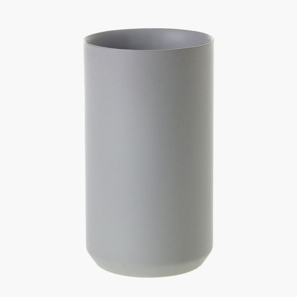 Grey ceramic vase - tall cylinder vase from Native Poppy
