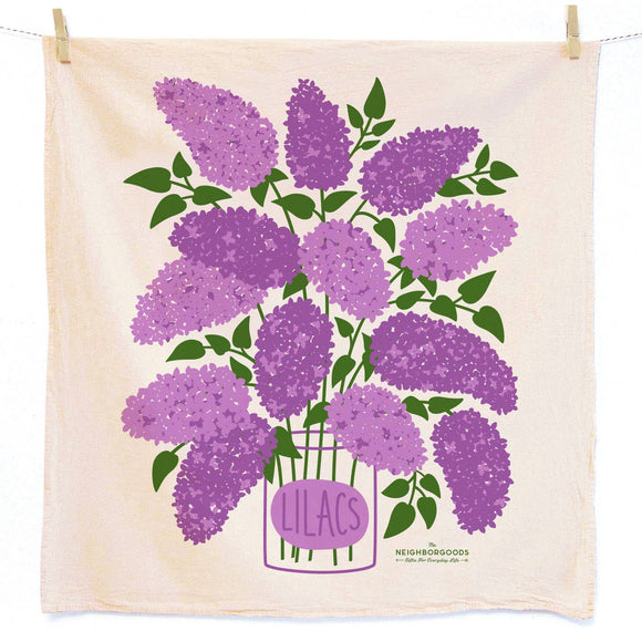 Lilacs Dish Towel | The Neighborgoods