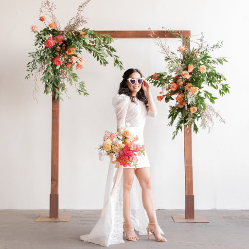 Floral arch for weddings designed by Native Poppy