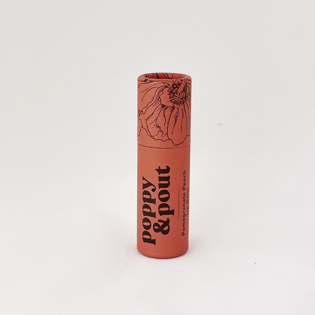 Pomegranate peach lip balm